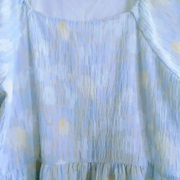 Love Olive Co Floral Midi Dress in Light Blue - Picture 4 of 5